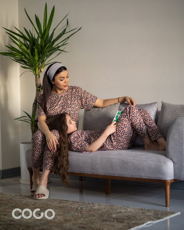 ست کبریتی مادر و کودک پلنگی
