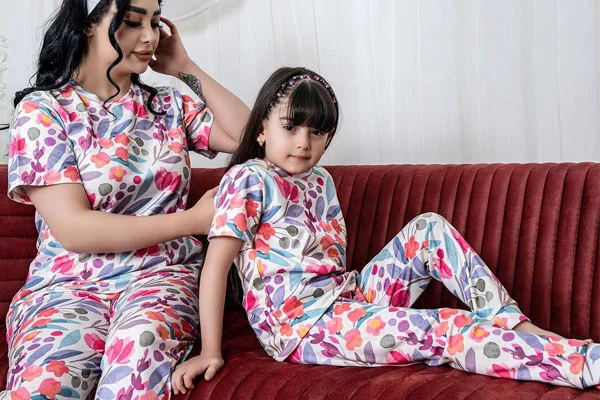 ست مادر و کودک گل آبرنگی