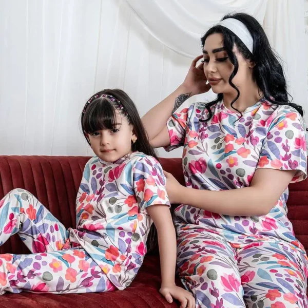 ست مادر و کودک گل آبرنگی