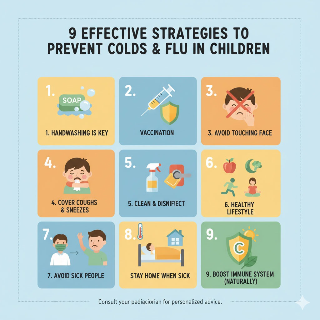 چند راهکار مؤثر برای جلوگیری از سرماخوردگی کودکان و آنفولانزا کودکان جلوگیری از سرماخوردگی کودکان