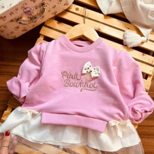 بلوز دورس شاپرک صورتی