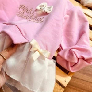 بلوز دورس شاپرک صورتی