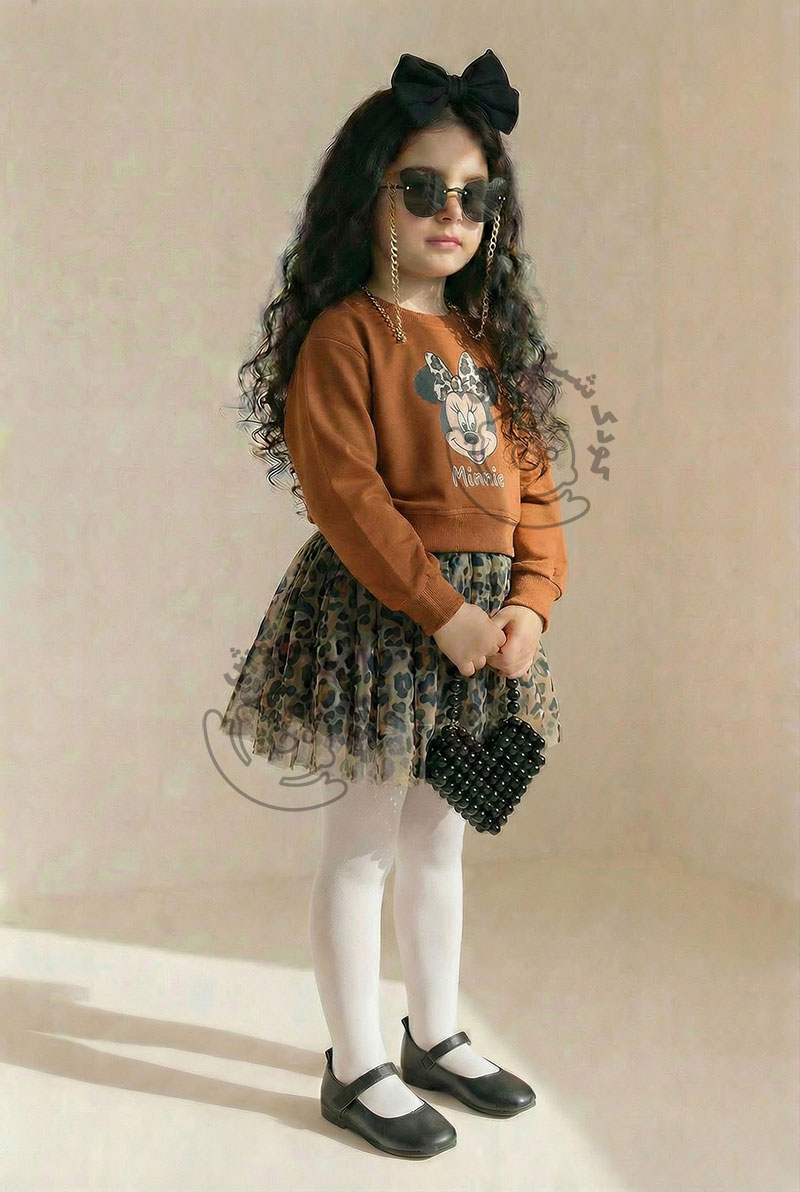 کراپ دامن میکی پلنگی