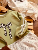 پیراهن گیپور پاپیونی