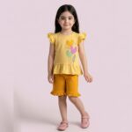تاپ شلوارک گلهای قلبی