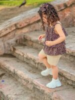 تاپ شلوارک دخترانه پلنگی