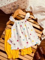 تاپ و شورتک دخترانه قلبی بادکنکی