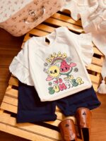 تیشرت و شلوارک دخترانه هلوسامر