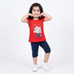 تاپ و شلوارک دخترانه پاپی گلی