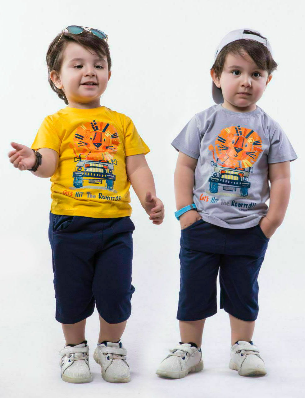 تیشرت و شوارک پسرانه شیر راننده