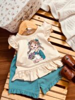 تاپ و شلوارک بچگانه دختر گلفروش
