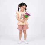 تاپ و شلوارک بچگانه دختر گلفروش