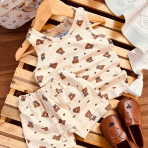 رکابی و شورت بچگانه خرسی