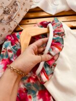 تاپ و شلوار دخترانه گلیا سفید