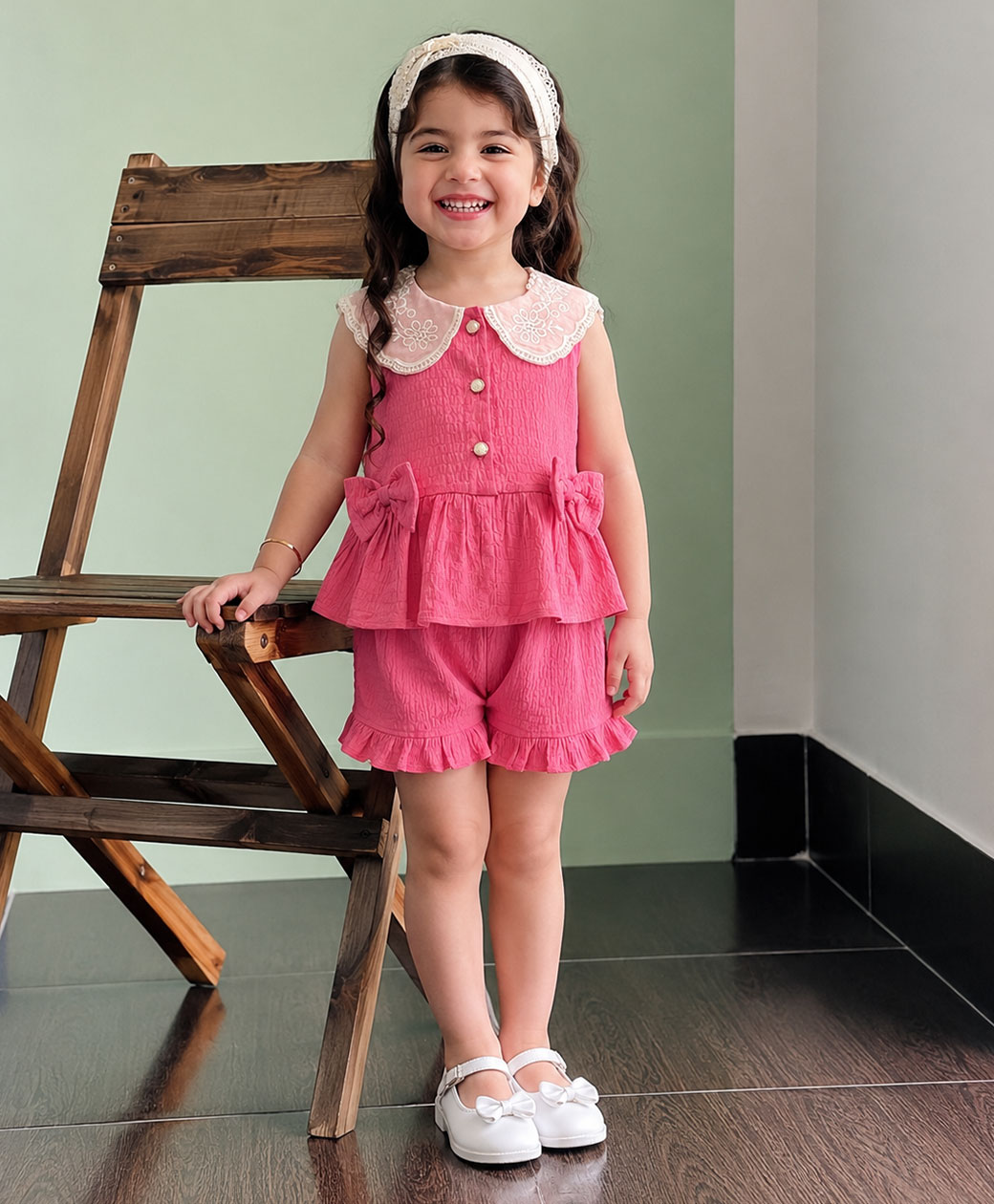 کراپ و شلوارک بچگانه سانای کراپ و شلوارک بچگانه سانای
