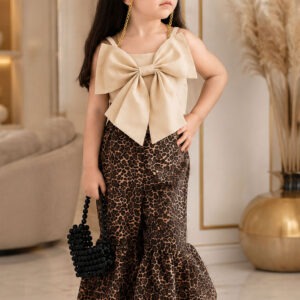 کراپ و شلوار دخترانه پلنگی مانیسا کرمی